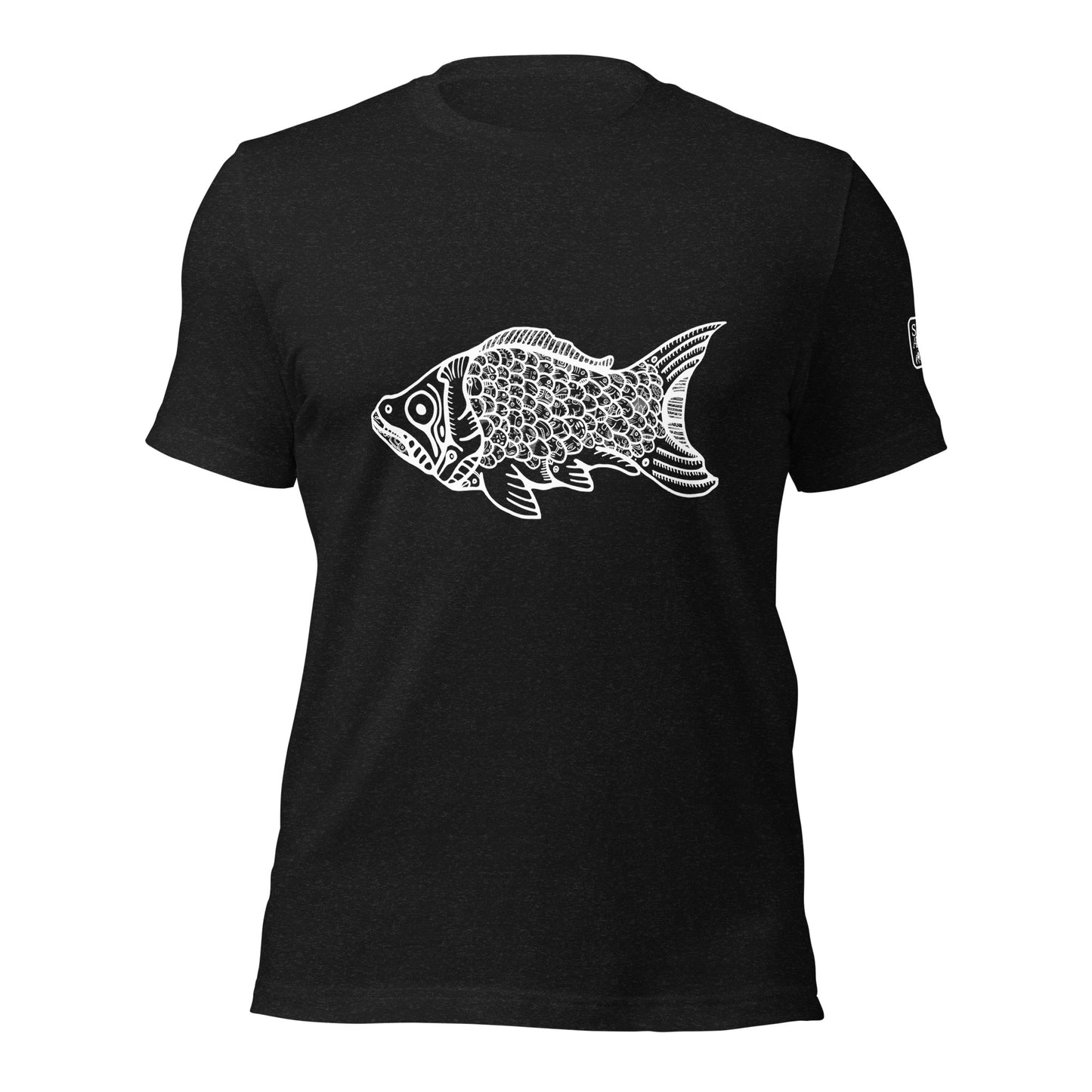 White on Black gold fish